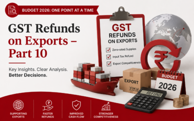 Budget 2026: One Point at a Time – GST Refunds on Exports – Part 10